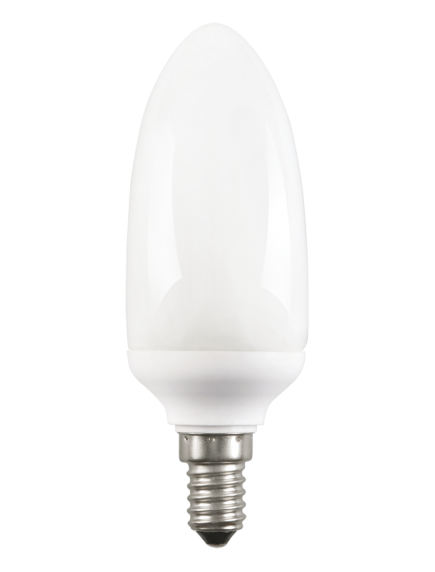 Лампа энергосберегающая свеча КЭЛ-C Е14 11Вт 4200К ИЭК