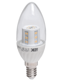 Лампа светодиодная C35 свеча кристал 3.5 Вт 260 Лм 230 В 2700 К E14 IEK
