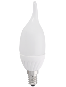 Лампа светодиодная CB37 свеча на ветру 5 Вт 400 Лм 230 В 3000 К E14 IEK
