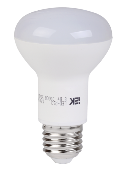 Лампа светодиодная R63 рефлектор 8 Вт 600 Лм 230 В 3000 К E27 IEK