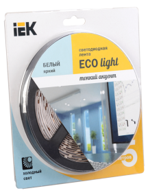 Лента LED 5м  блистер LSR-3528W60-4.8-IP20-12V IEK-eco