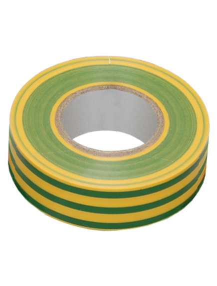 Изолента 0,13х15 мм желто-зеленая 10 метров ИЭК