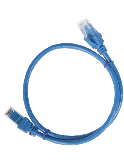 ITK Коммутационный шнур (патч-корд), кат.5Е UTP, 1м, синий